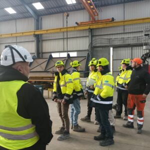 Briefing sécurité des apprentis sur le site industriel CHAPSOL