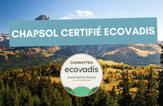 chapsol certifie ecovadis